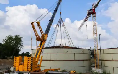 OASE project reaches highest point of water tanks: major milestone for Chemelot